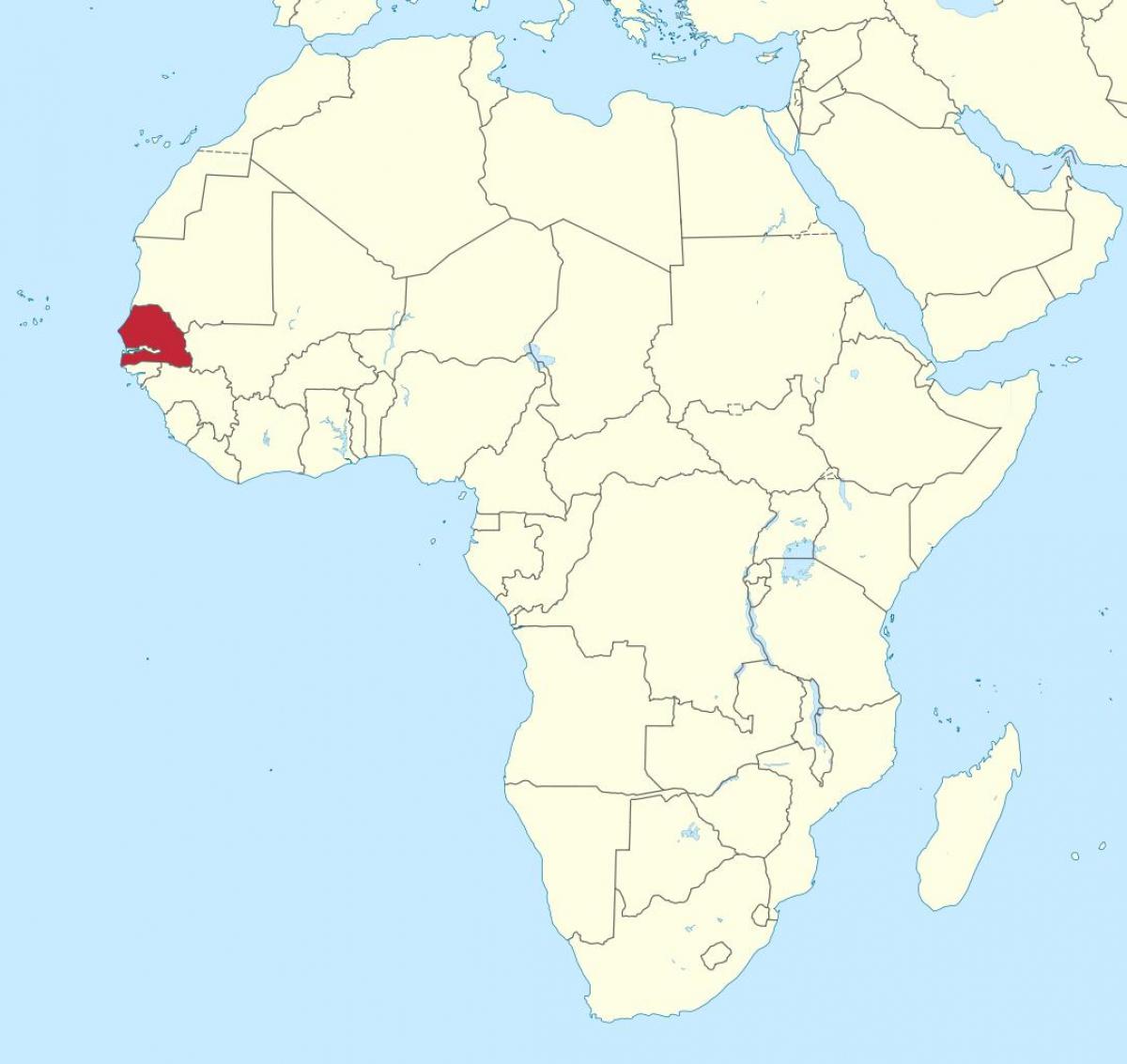 Senegal Afrika Karte Senegal Auf Karte Von Afrika Das Westliche Afrika Afrika